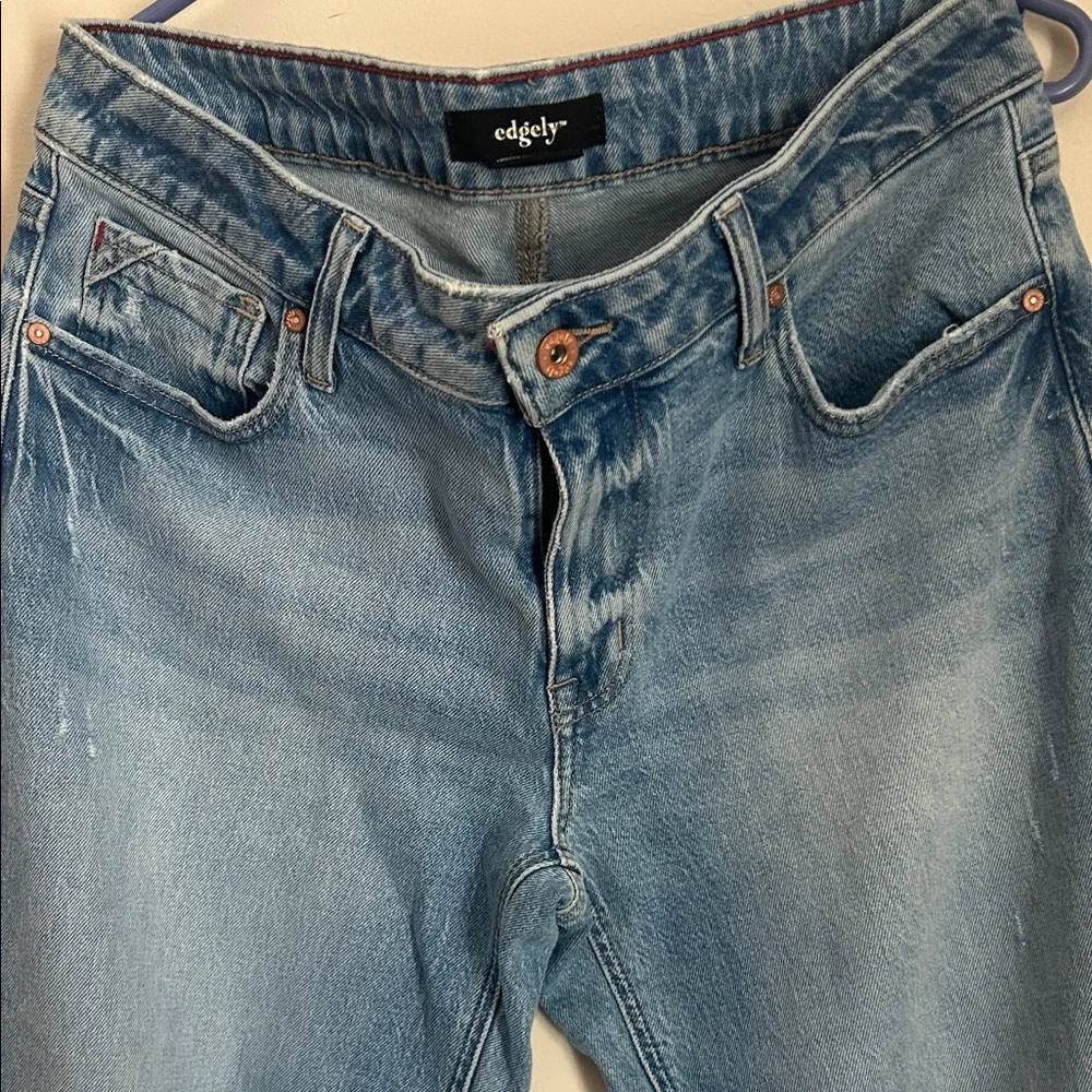 Classic edgely Blue Denim Jeans - Picture 3 of 8